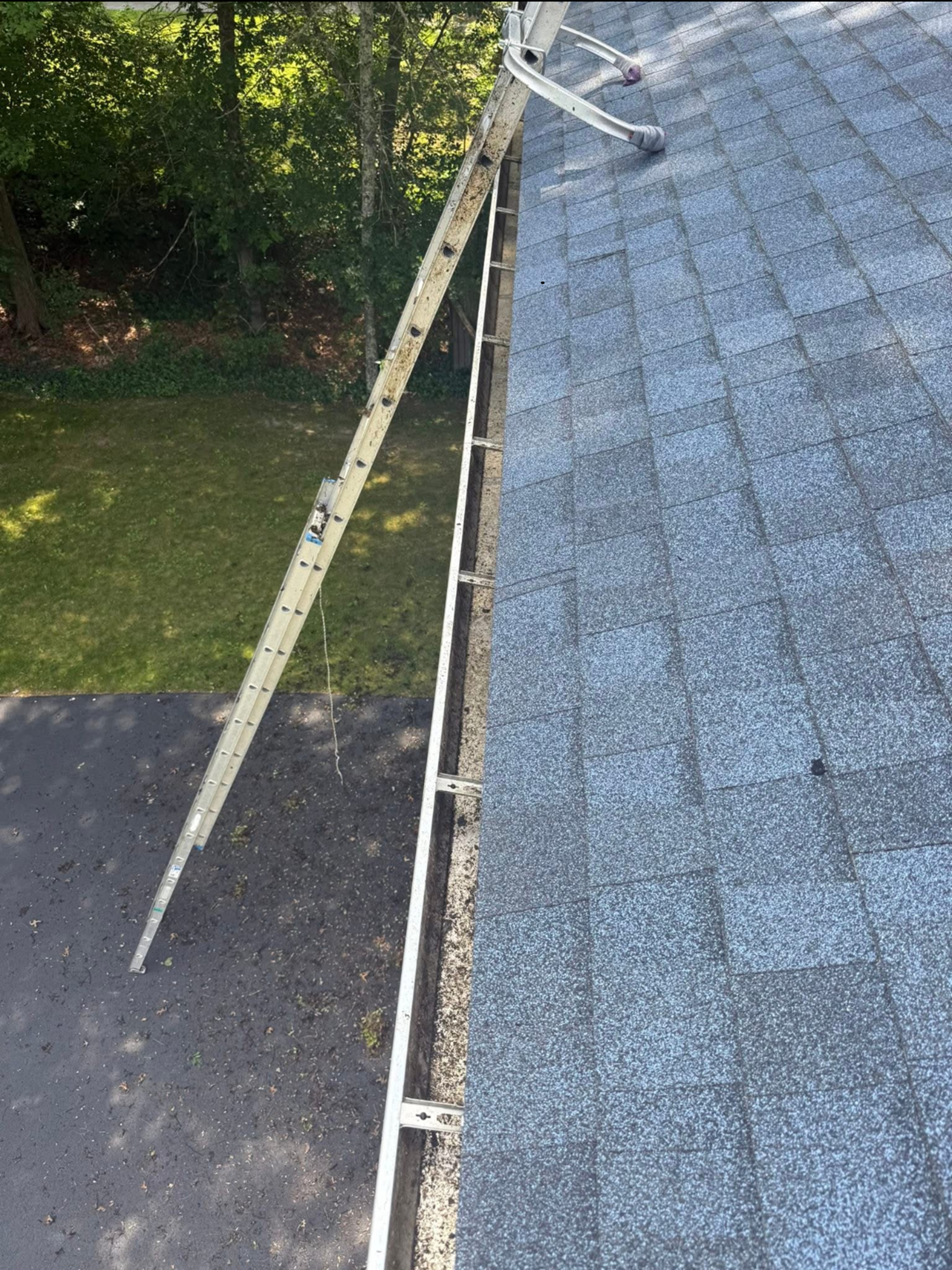 After gutter cleaning project
