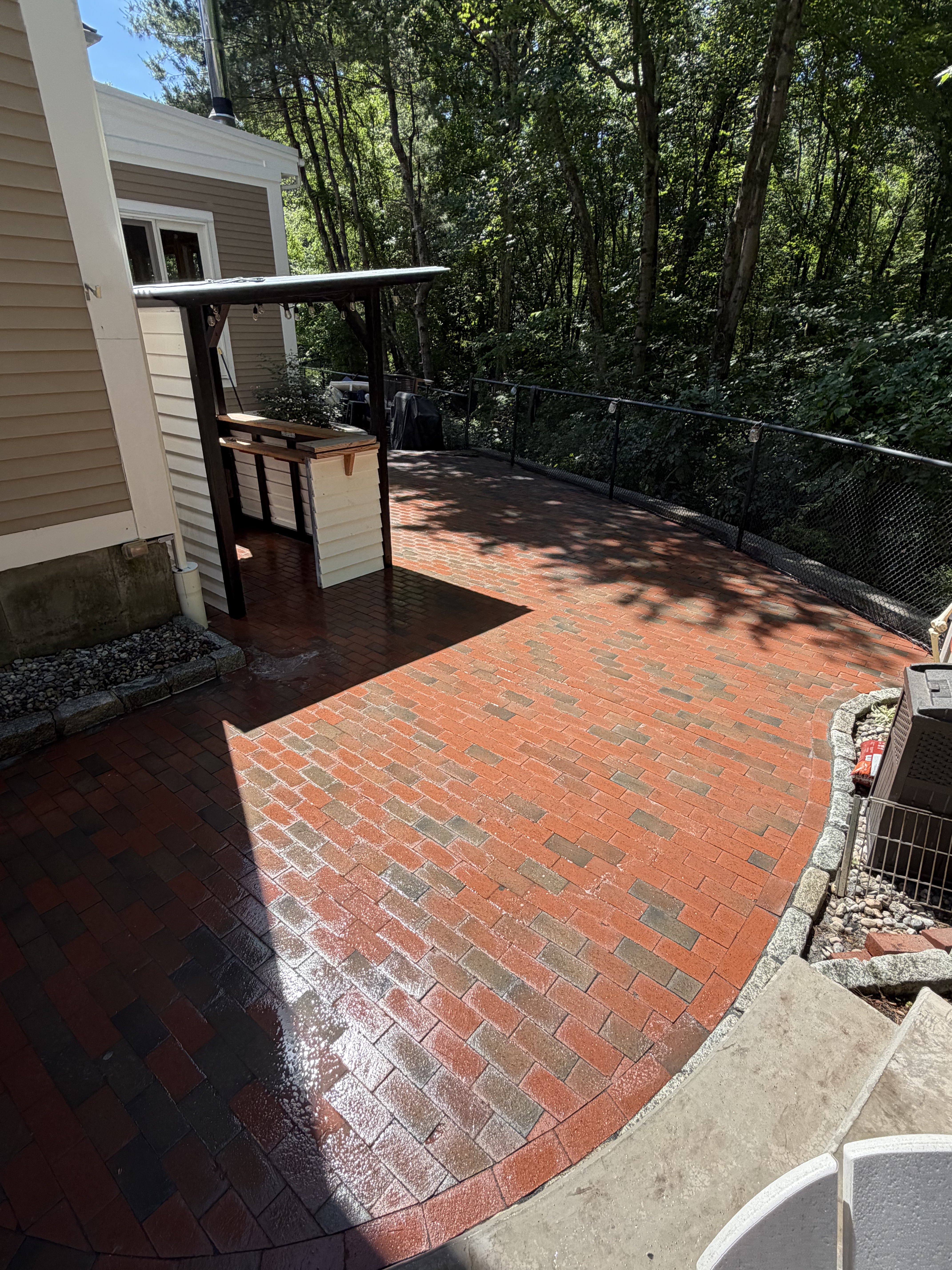 After pressure washing project 11