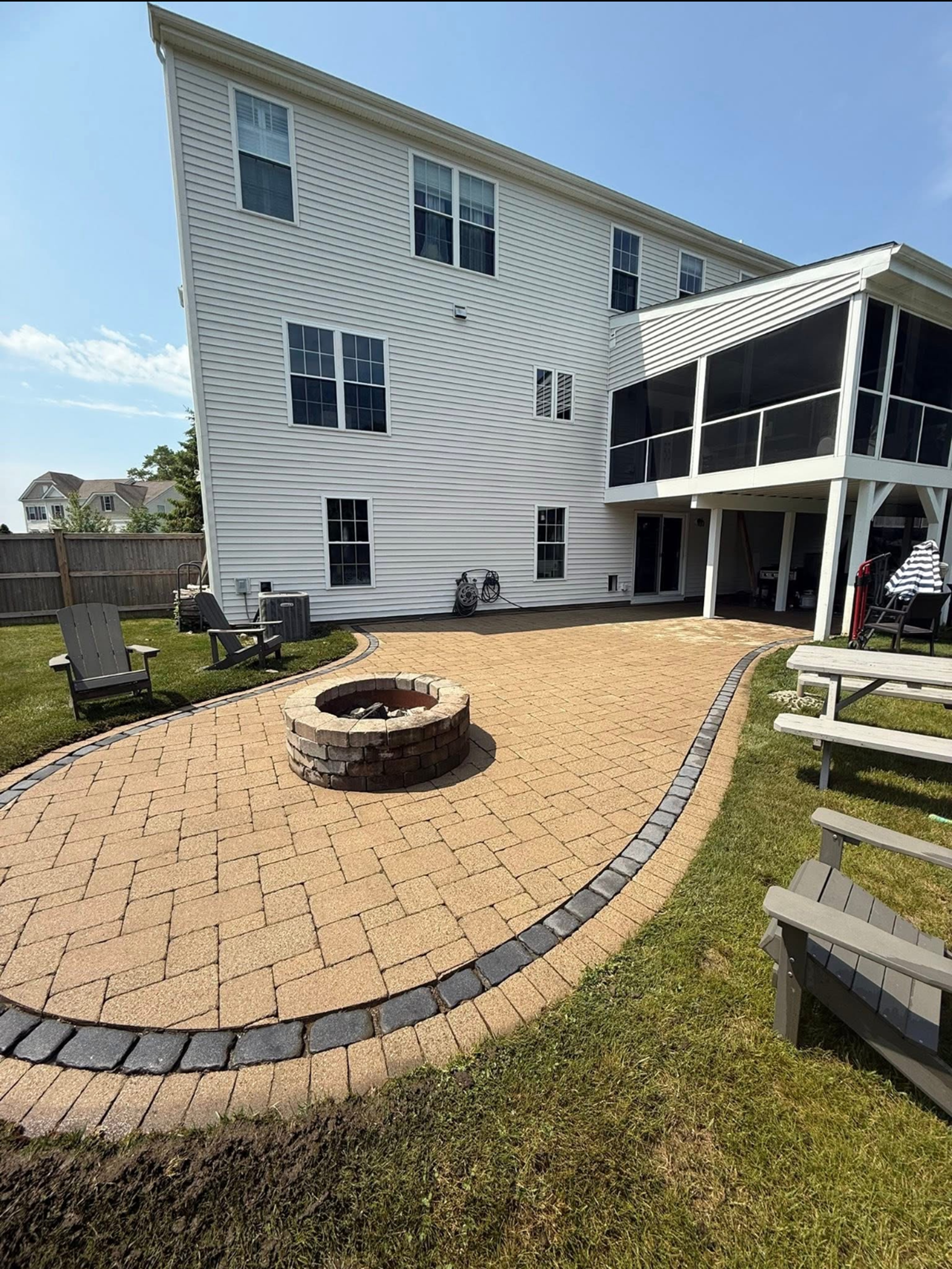 After pressure washing project