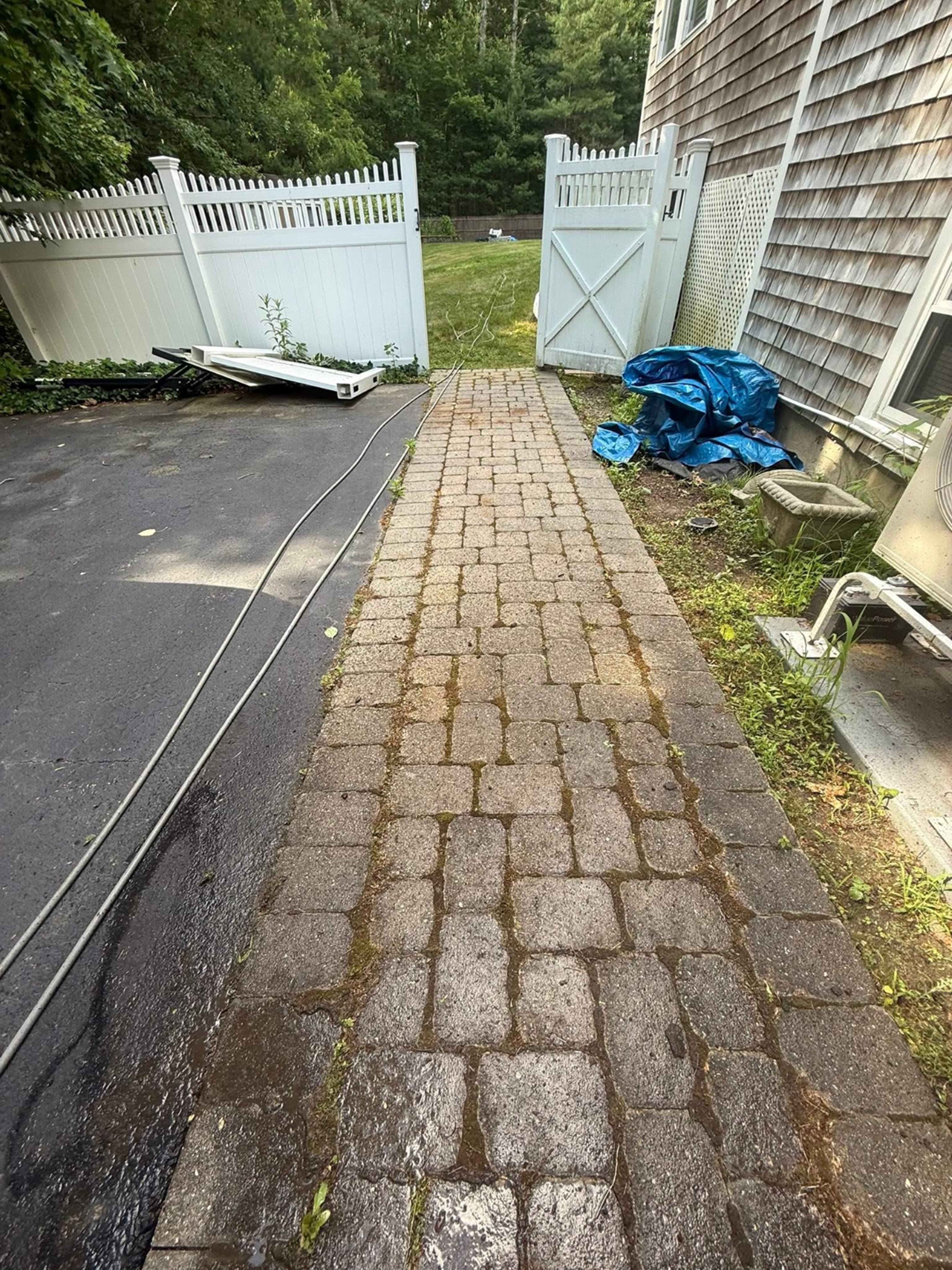 After pressure washing project