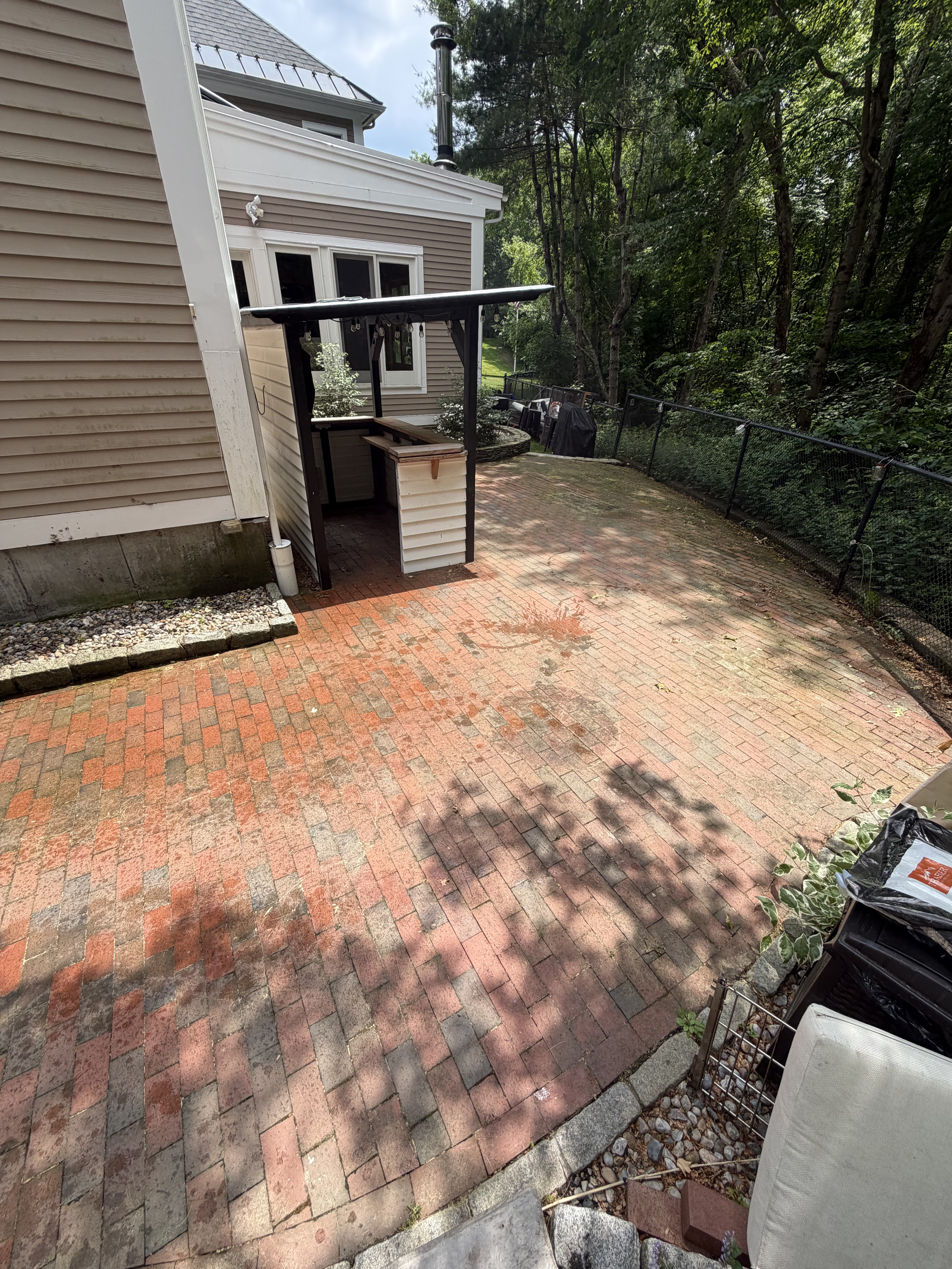 Before pressure washing project 11