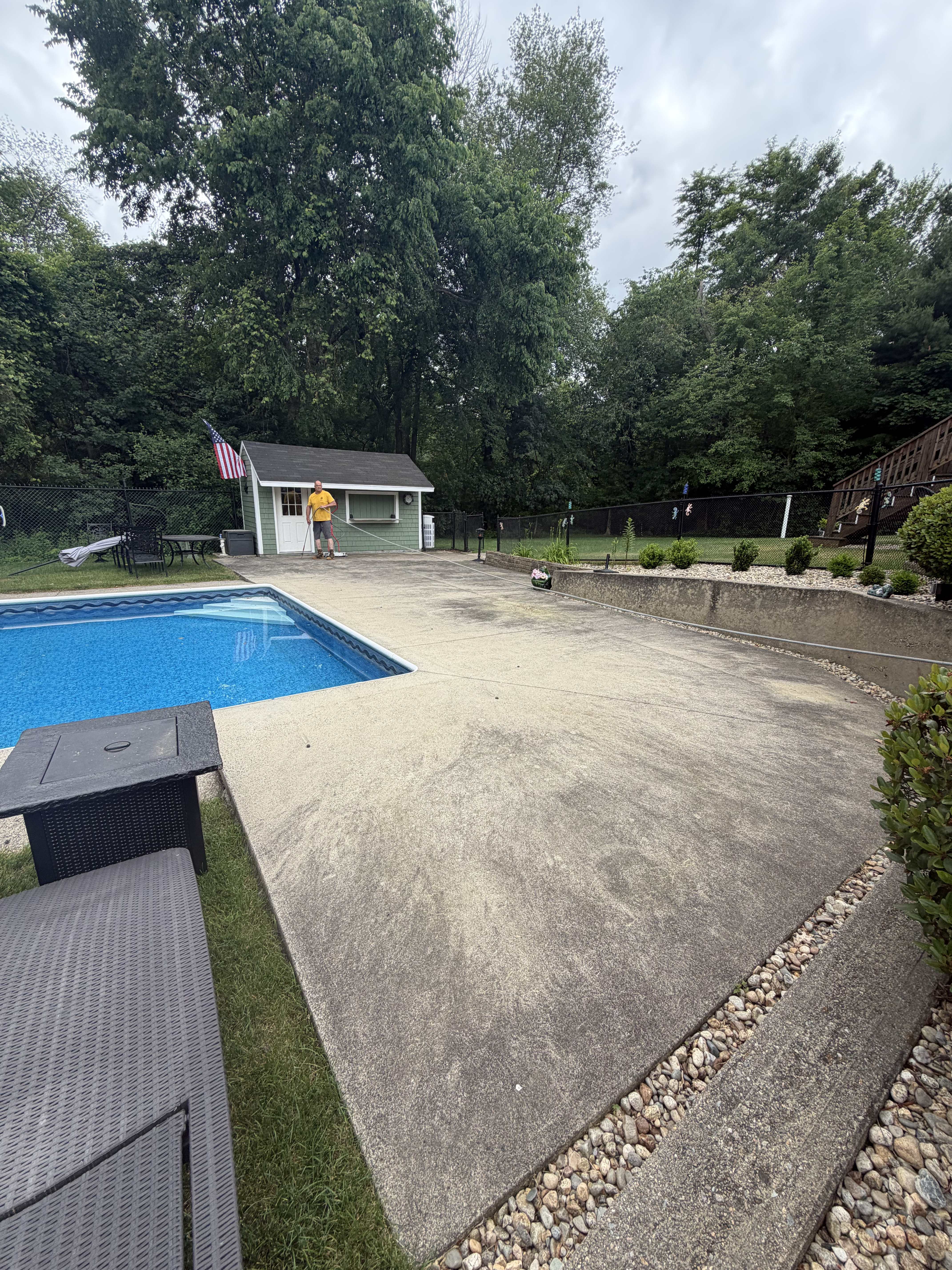 Before pressure washing project 12