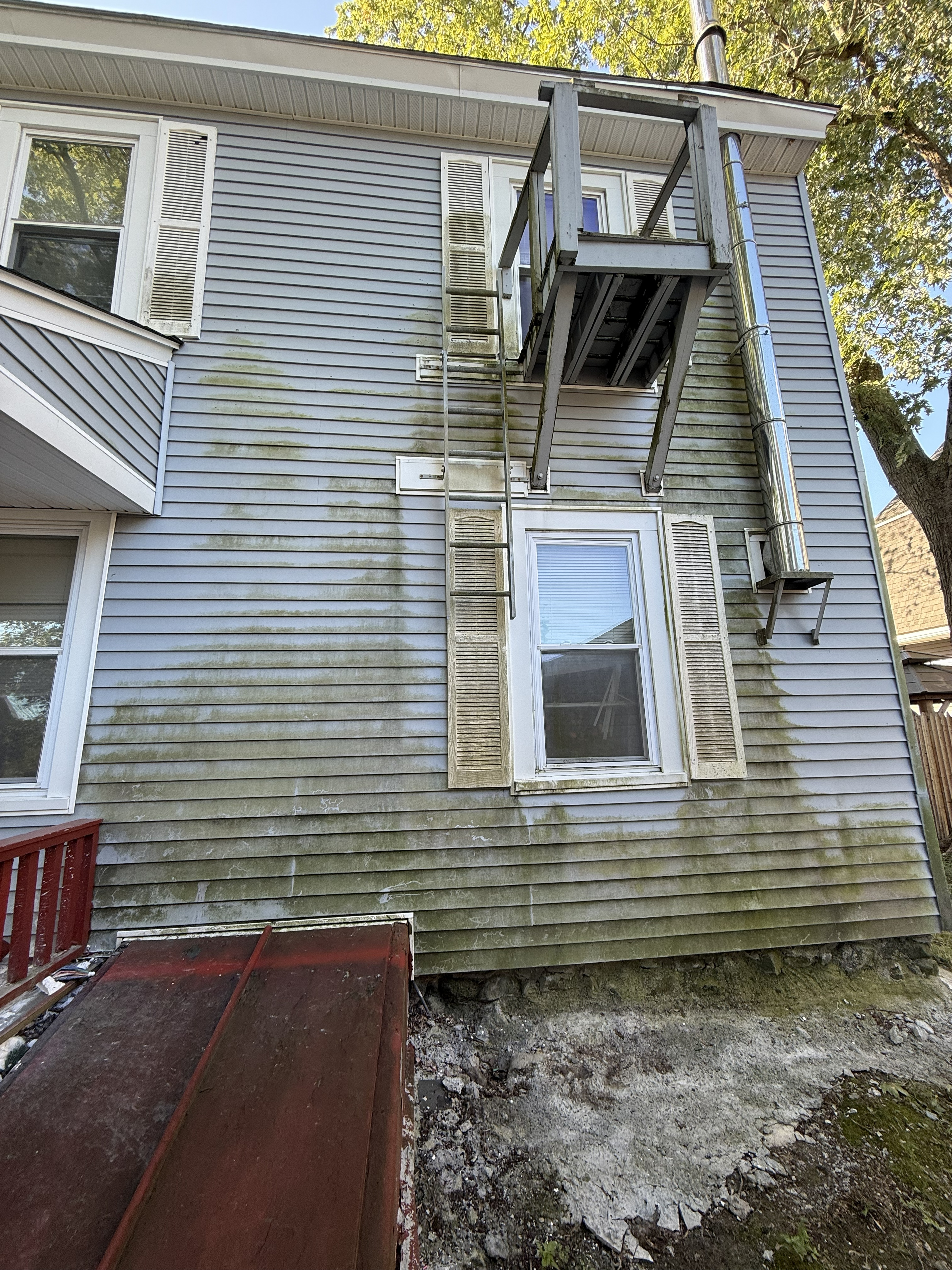 Before pressure washing project 5