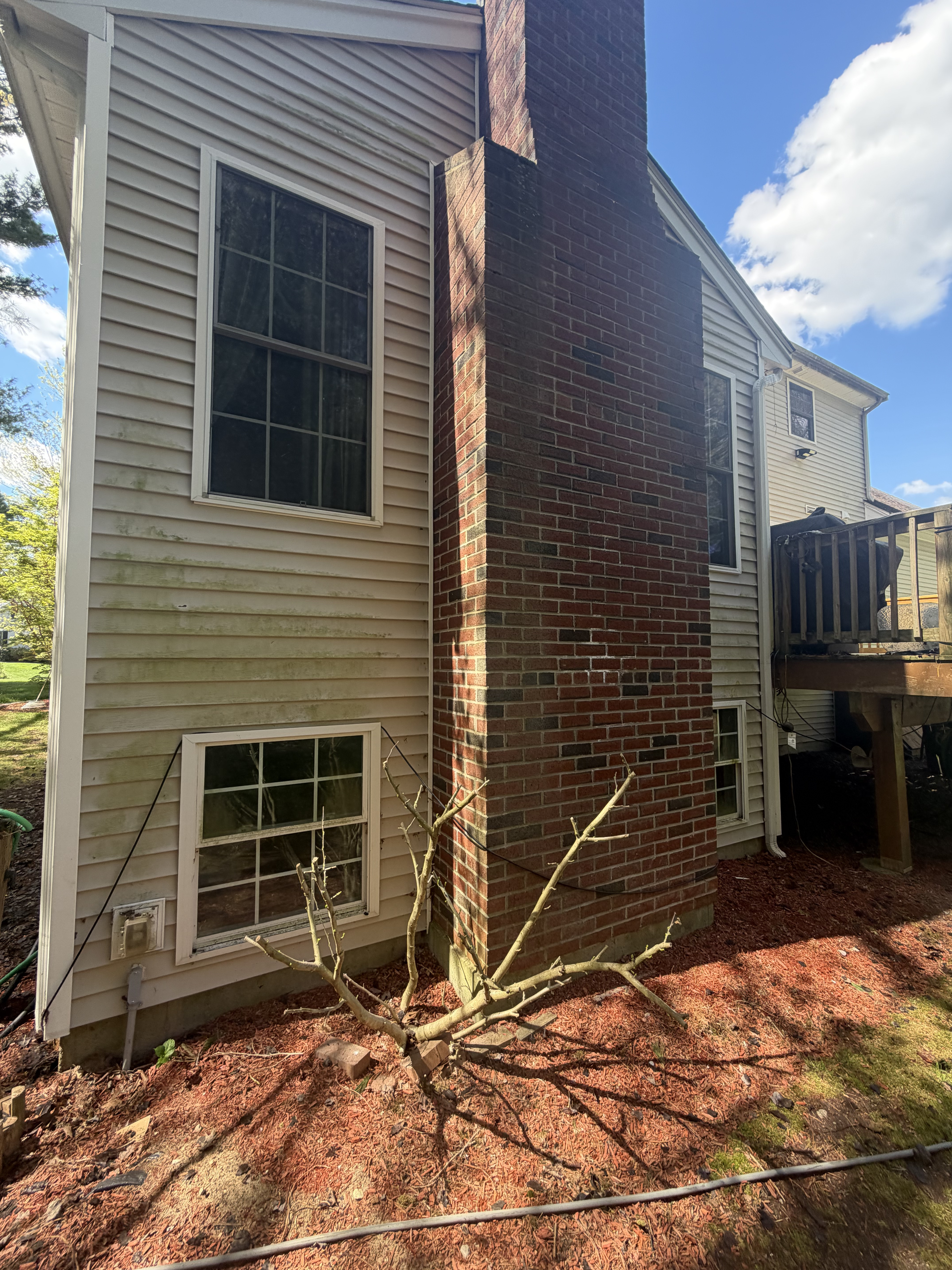 Before pressure washing project 7