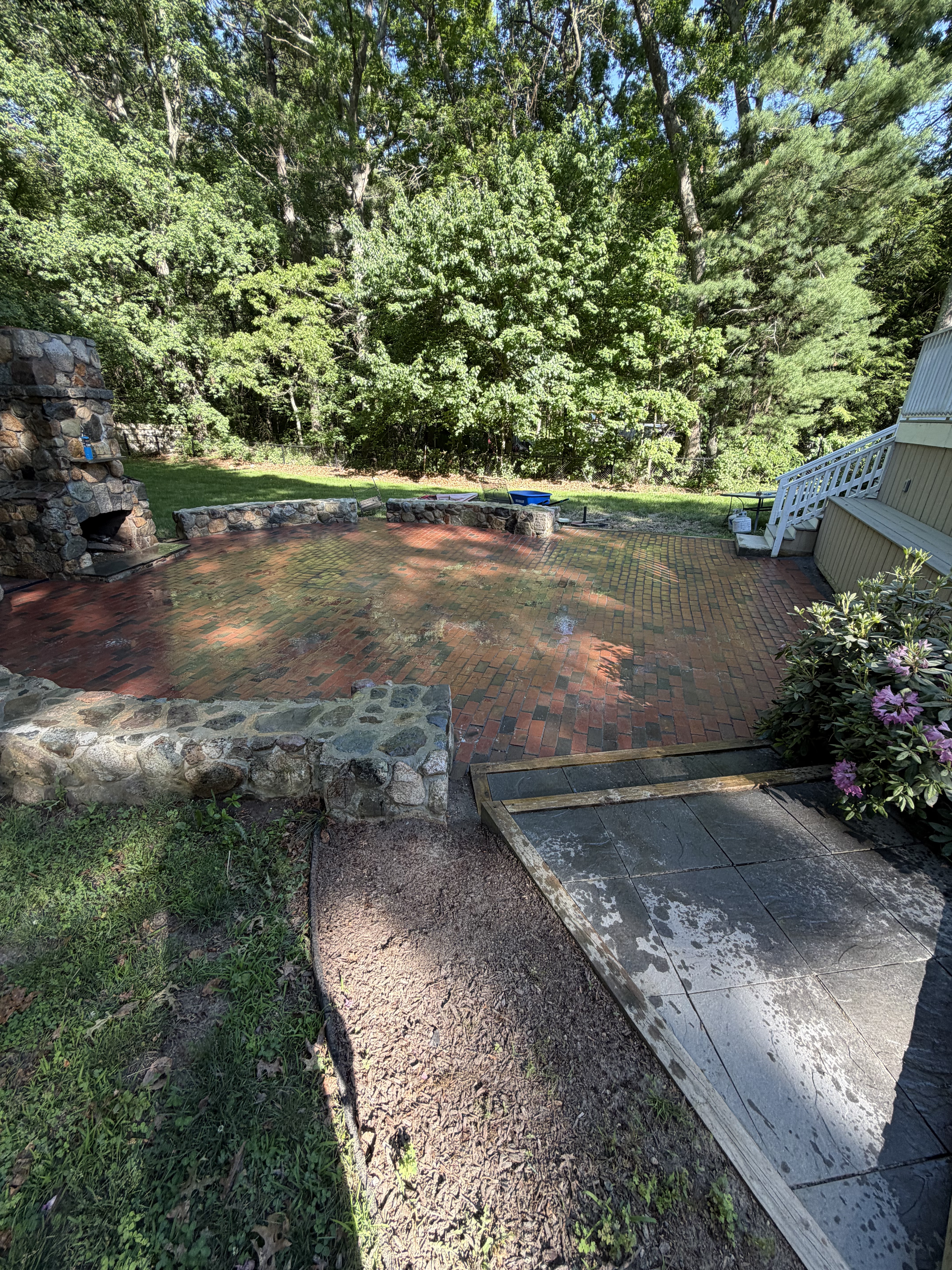 Before pressure washing project 9