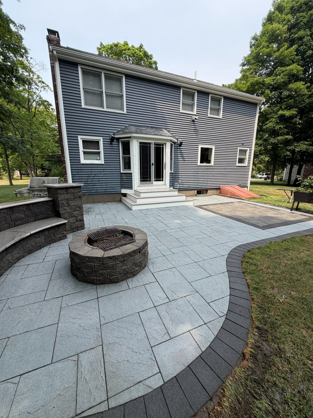 The same paver patio and fire pit clean